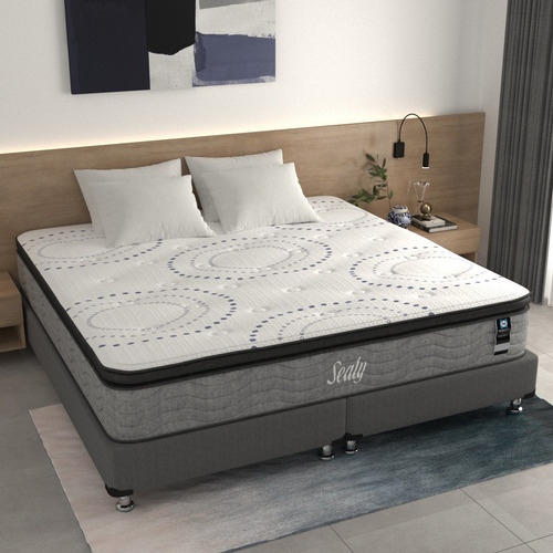 Colchón King Size Fritz + 2 Almohadas Active Basic Sealy