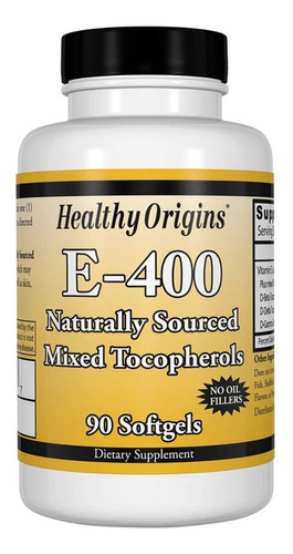 Healthy Origins Vitamina E 90cp - Unidad a $2934