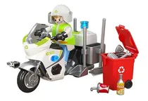 Comprar Playset Muñecos Obreros De Calles C\u002Fmotocicleta Luz Y Sonido
