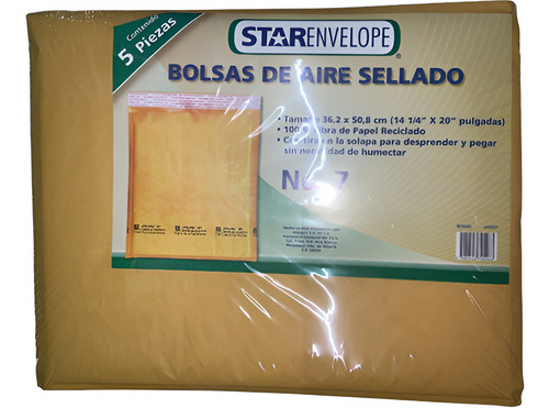 Paquete Sobres Burbuja #7 Nuevos, 2 Pieza