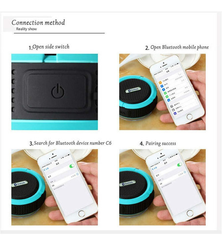 Bocina Bluetooth Portátil Contra Agua Con Manos Libres,ideal