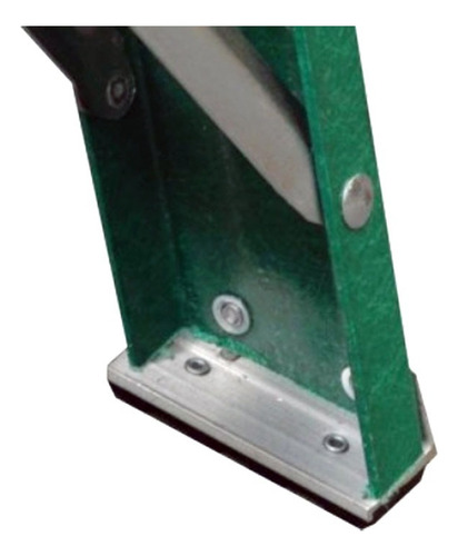 Escalera Tijera Fibra De Vidrio 4 Peldaños Con Plataforma Color Verde