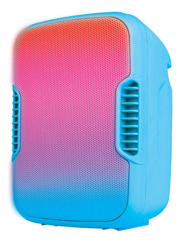 New Bocina 3 Con Ksr Link/bt V5.3/fm/recar/usb/luz Led Rgb/ Azul
