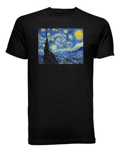 Playera T-shirt La Noche Estrellada Vincent Van Gogh