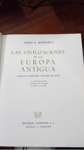 Libro Las Civilizaciones De La Europa Antigua