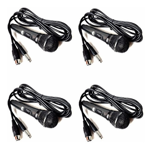 Microfono Moon  (4) Pro M23 Cable 3.60 Sonido Audio Dj Esdj