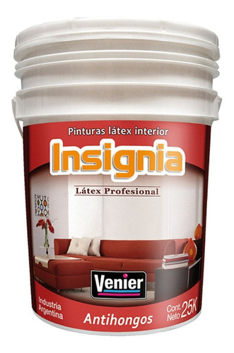 Látex Interior Insignia Blanco 25kg. Venier