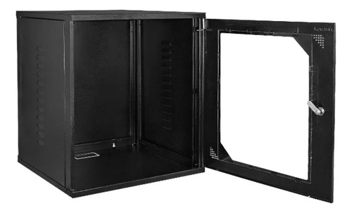 Rack 19 Para Parede 12u X 470mm Com Porta Frontal Acrílica