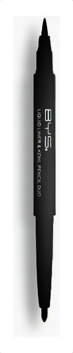 Lápiz Delineador Líquido De Doble Punta Kohl Bys Cosmetics Color Negro