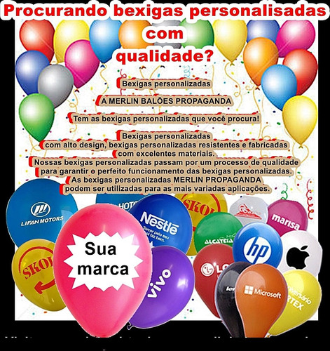 400 Balão/bexiga N°9 Estampa 2 Lados /personalizados