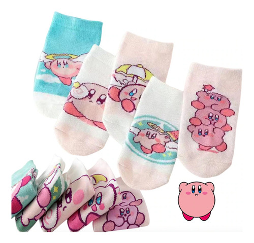 Pack 5 Calcetines Kirby Videojuego Gamer Anime