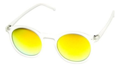   Fashion P3 Frame Color Lens Round Horn Rimmed Sunglas