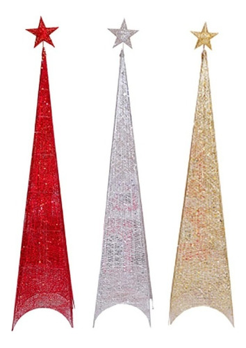 Arboles De Navidad Triangular Adornos Navideños Arbol 1.5m