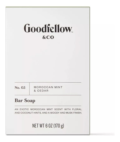 Goodfellow Jabon En Barra Hombre Morocan Mint 170grs.