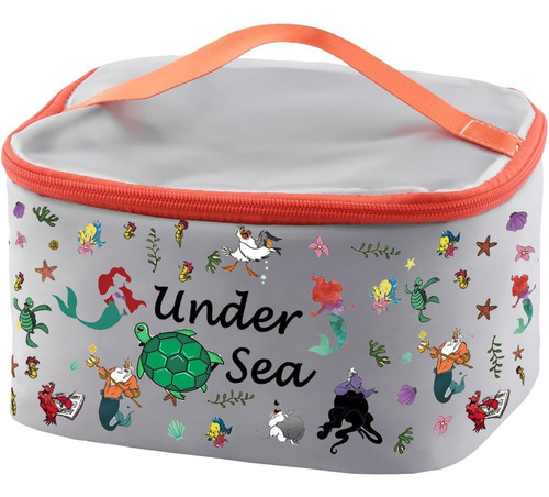Estuche Cosmético Ariel Gris Para Organizador De Maquillaje