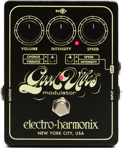 Pedal de efeito Electro-Harmonix Good Vibes  preto