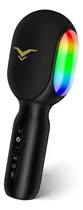 Comprar Microfone de Karaokê Bluetooth Sem Fio, 5-em-1 Portátil com Alto-Falante Integrado e Luzes RGB Dinâmicas, Mini Máquina de Karaokê para Viagens de Carro, Festas em Casa, Gravação de Música