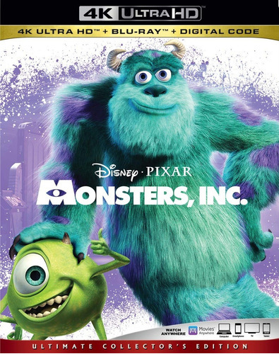 4k Ultra Hd + Blu-ray Monsters Inc