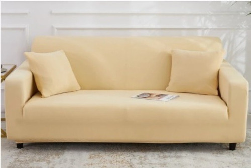 Cubre Sillón 2 Cuerpos Al-002 Beige  Yop