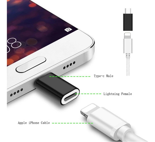 Adaptador Para iPhone 8 A 14 / Carga Y Datos / No Audio