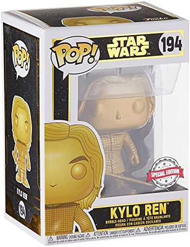 Pop Star Wars Exclusivo De Funko: Kylo Ren (dorado Metalizad