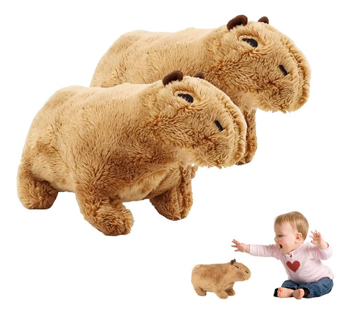 Aruoy Juego De 2 Animales De Peluche De Capibara Kawaii De