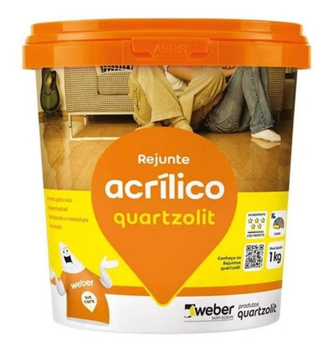 Rejunte Acrilíco Flexível 1 Kg  Preto Grafite