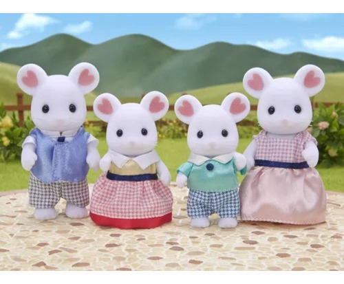 Calico Critters Marshmallow Mouse Family Camundongos