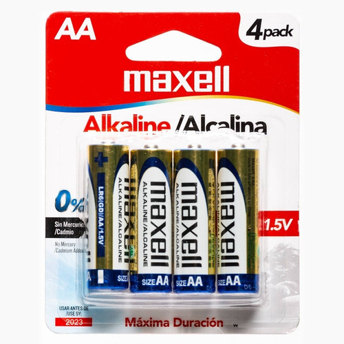 Imagen 2 de 3 de Pilas Alcalinas Aa Maxell 1,5v 24 Unidades Oferta