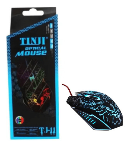 Mouse Gamer Tenji T11j Luces Usb Pc Laptop Optico