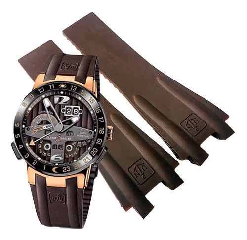 Extensible Correa Cafe 26mm Para Ulysse Nardin El Toro