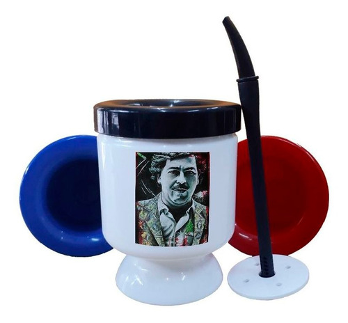 Mate Plastico Pablo Escobar Con Saco De Dolares