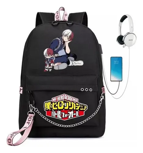 comprar Mochilas Escolares My Hero Academia Com Porta De Carga Usb