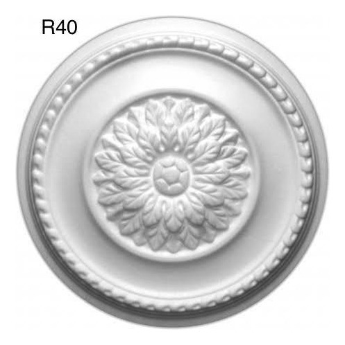 Moldura De Lustre De Isopor Roseta