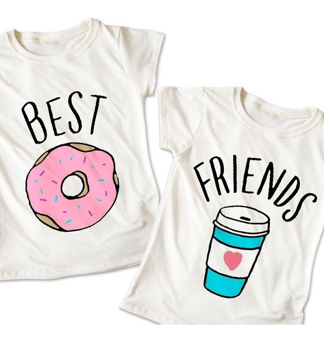 Blusas Mejores Amigas Best Friends Playera Estampado 003