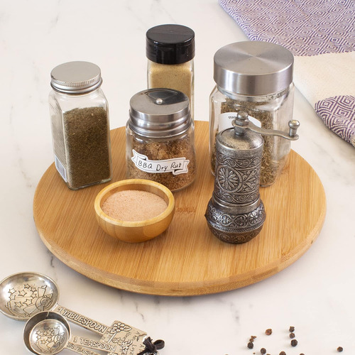 Tb Home - Base Giratoria Lazy Susan De Bambú