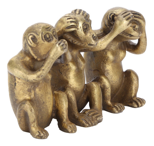 Tres Monos, Estatuas De Monos Sabios, No Oyen Mal, No Ven Ma