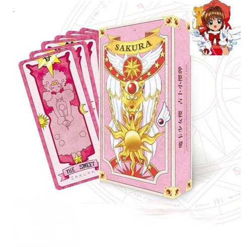 Imagen 1 de 5 de Cartas Sakura Cardcaptor Rosadas - The Clow - Tamaño Xl