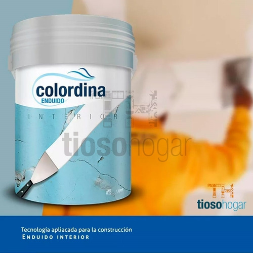 Enduido Interior 1lts Colordina Grietas Duracril Exterior