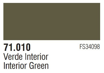 Tinta Interior Green 71010 Model Air Vallejo Modelismo