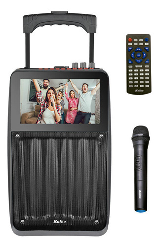 Parlante Inalámbrico Kolke Sing 8' Con Pantalla Karaoke 100w