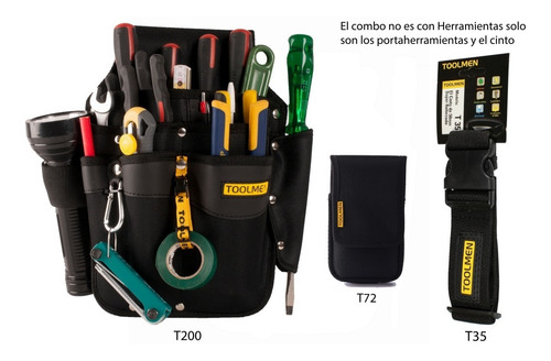 Imagen 5 de 10 de Cinturon Porta Herramientas Celular Toolmen T200 T35 T72