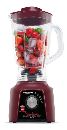 Moulinex Licuadora Powermix Easy Clean 700w Lm284758 Bordo