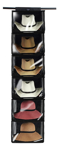 Organizador De Sombreros Colgante Xl De 6 Estantes