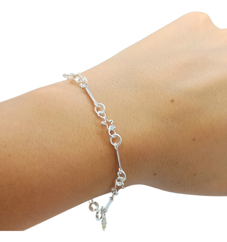 Pulsera Estrella Plata 925 De Diseño