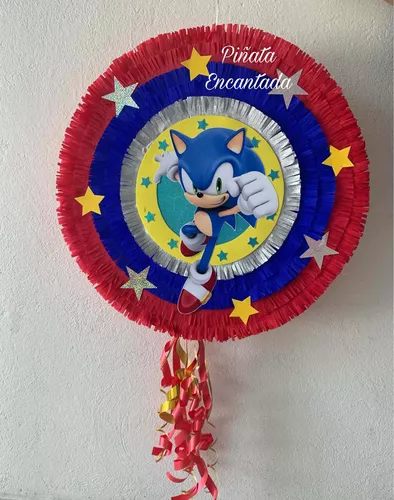 Piñata Sonic Decoración Fiesta