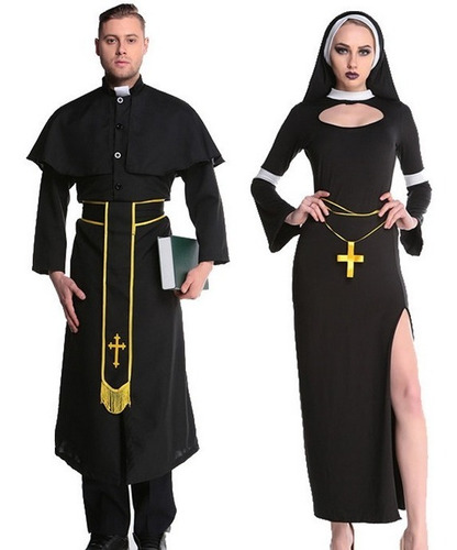 Disfraz De Sacerdote Adulto Cosplay Priest María