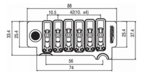 Guitarra Wilkinson 2 Double Shake Trémolo Bridge Wov10
