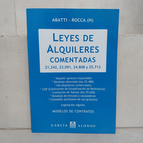 Derecho. Leyes De Alquileres Comentadas (6ed) Abatti - Rocca