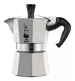 Cafetera Bialetti Moka Express 3 tazas manual plata facto italiana